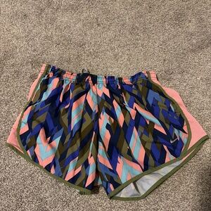 Multi color, patterned Nike shorts